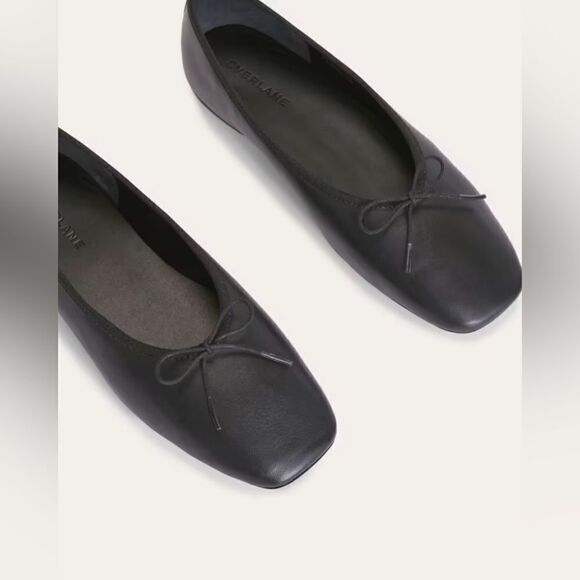 NEW EVERLANE The Day Ballet Flat in black leather - Picture 6 of 8